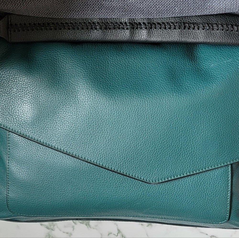 Chic Emerald Green Botkier Soft Pebble Leather Hobo